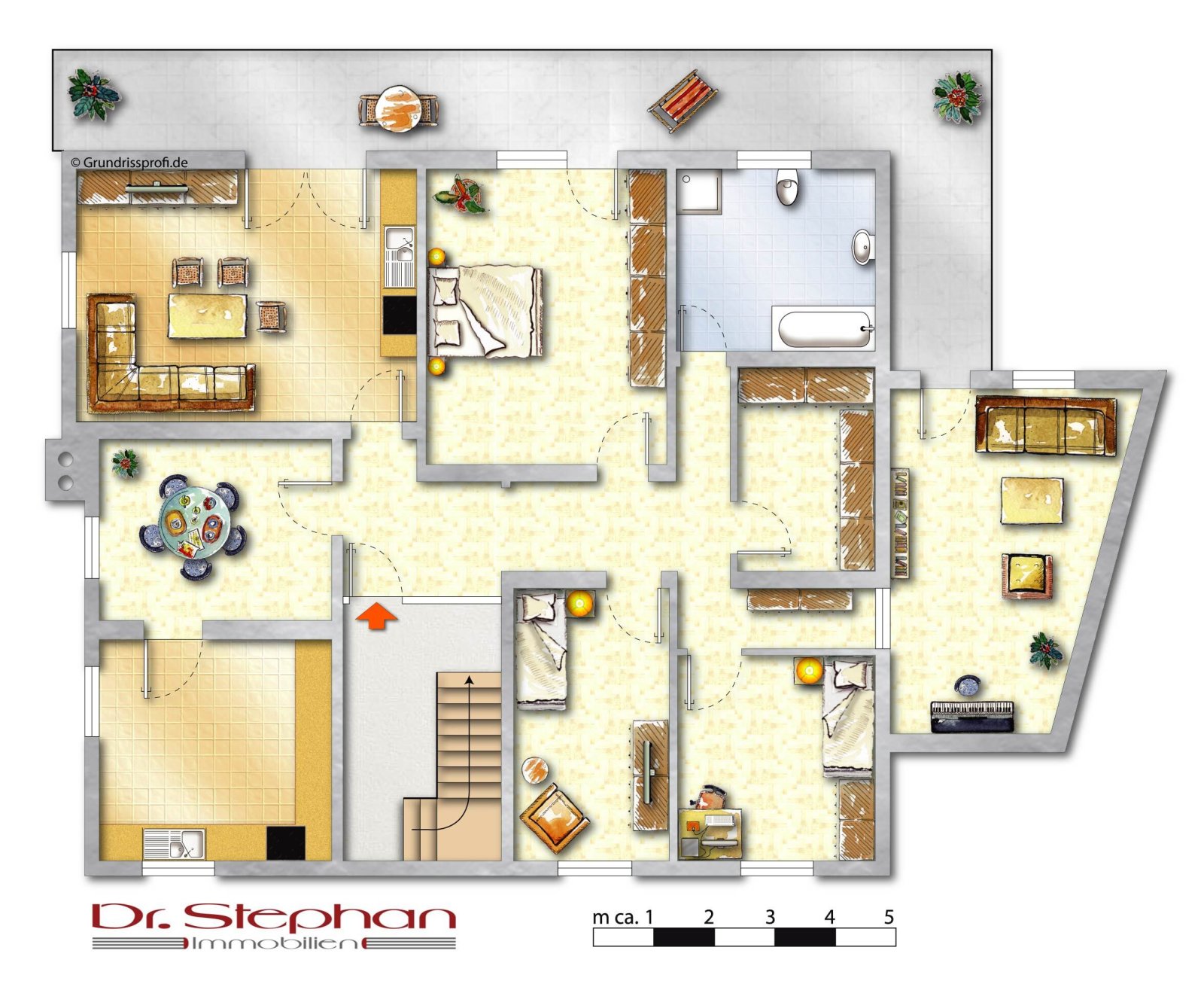 Große 5-Zimmer-Wohnung in Gadernheim