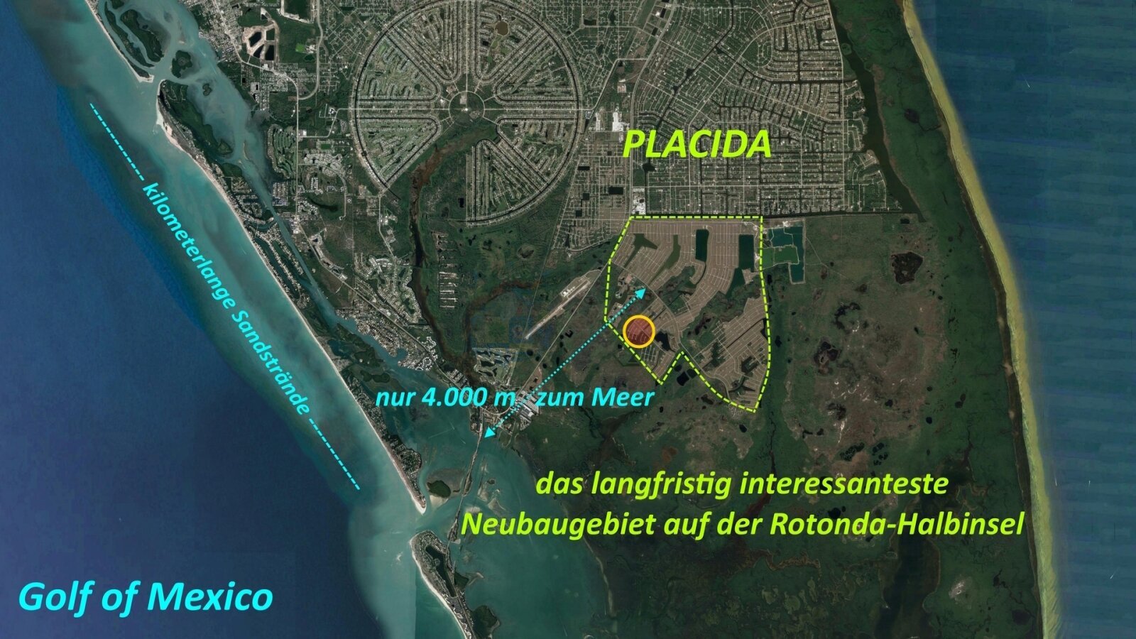 EUR 49/m² - WSG - Investition mit Aussicht - Wassergrundstück in Florida