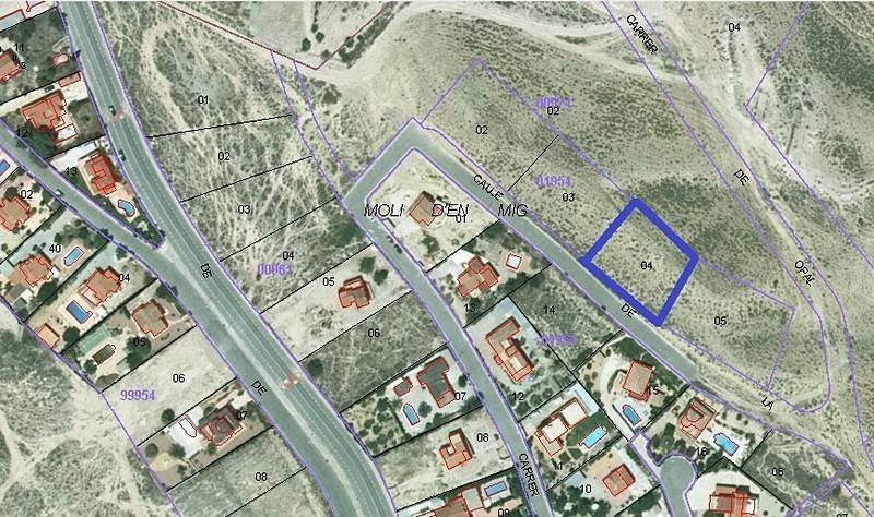 Mutxamel: Traumhaftes Baugrundstück in Villenlage - 1.200 m² für freistehende Villa 