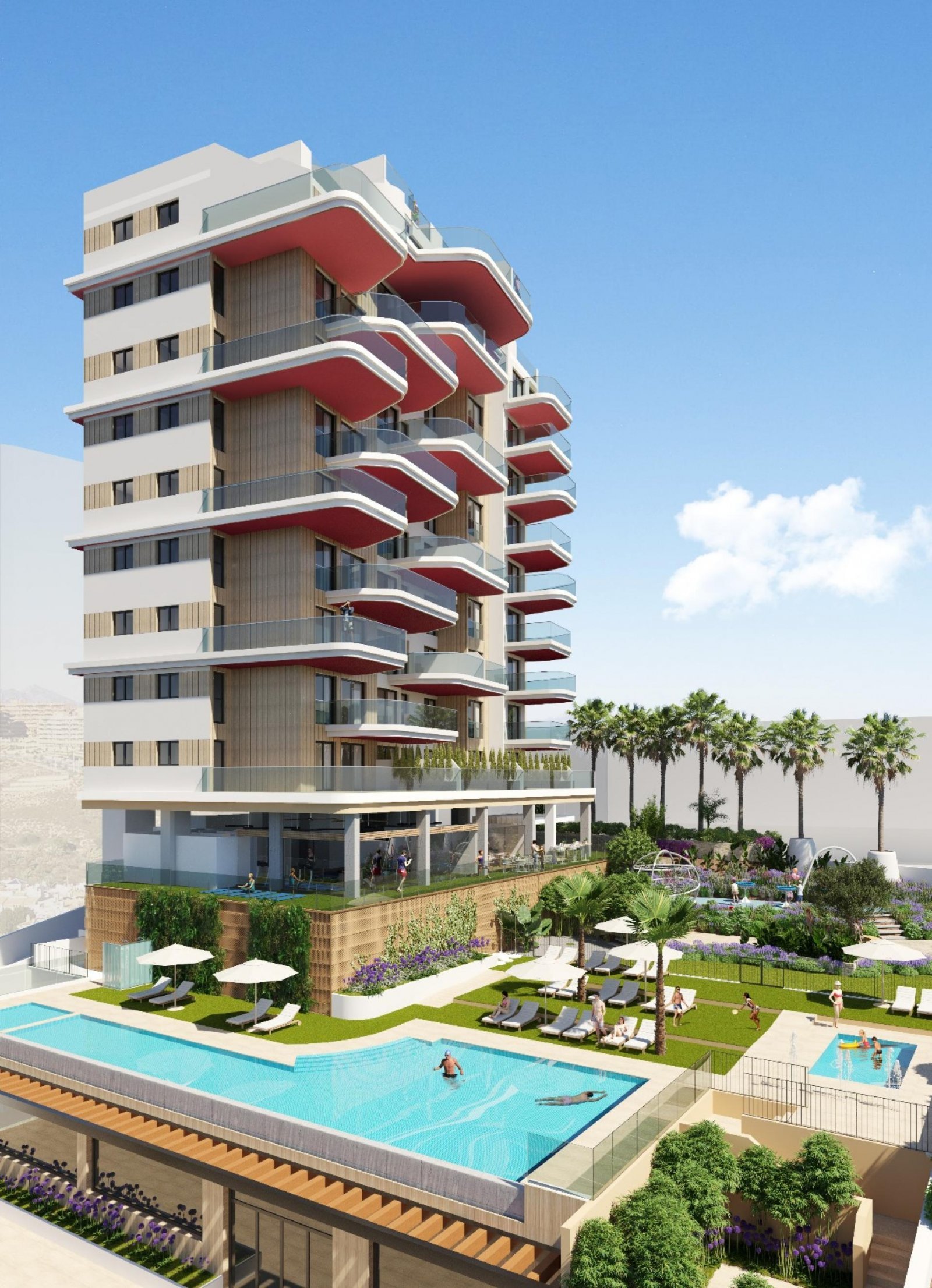 Calpe: Luxus-Apartments mit Pool, Fitness und Co-Working-Bereich 