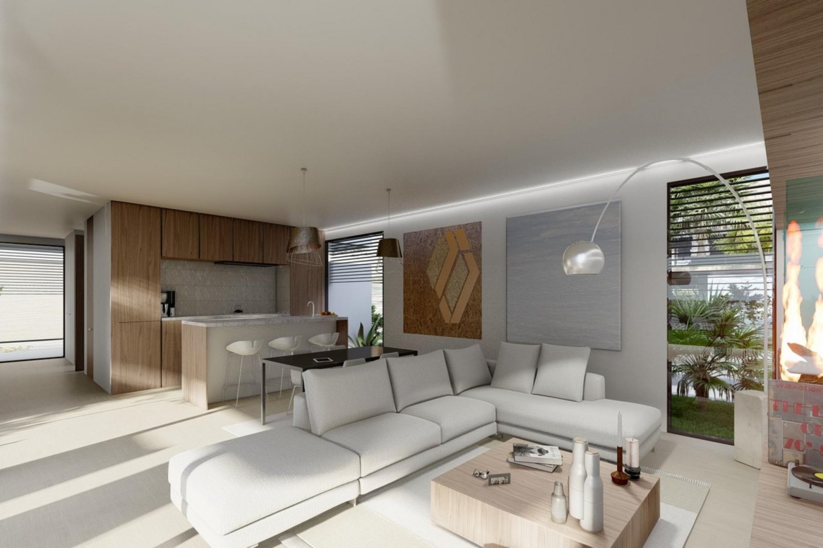 Luxusvilla mit Pool und weitem Blick über den Golfplatz