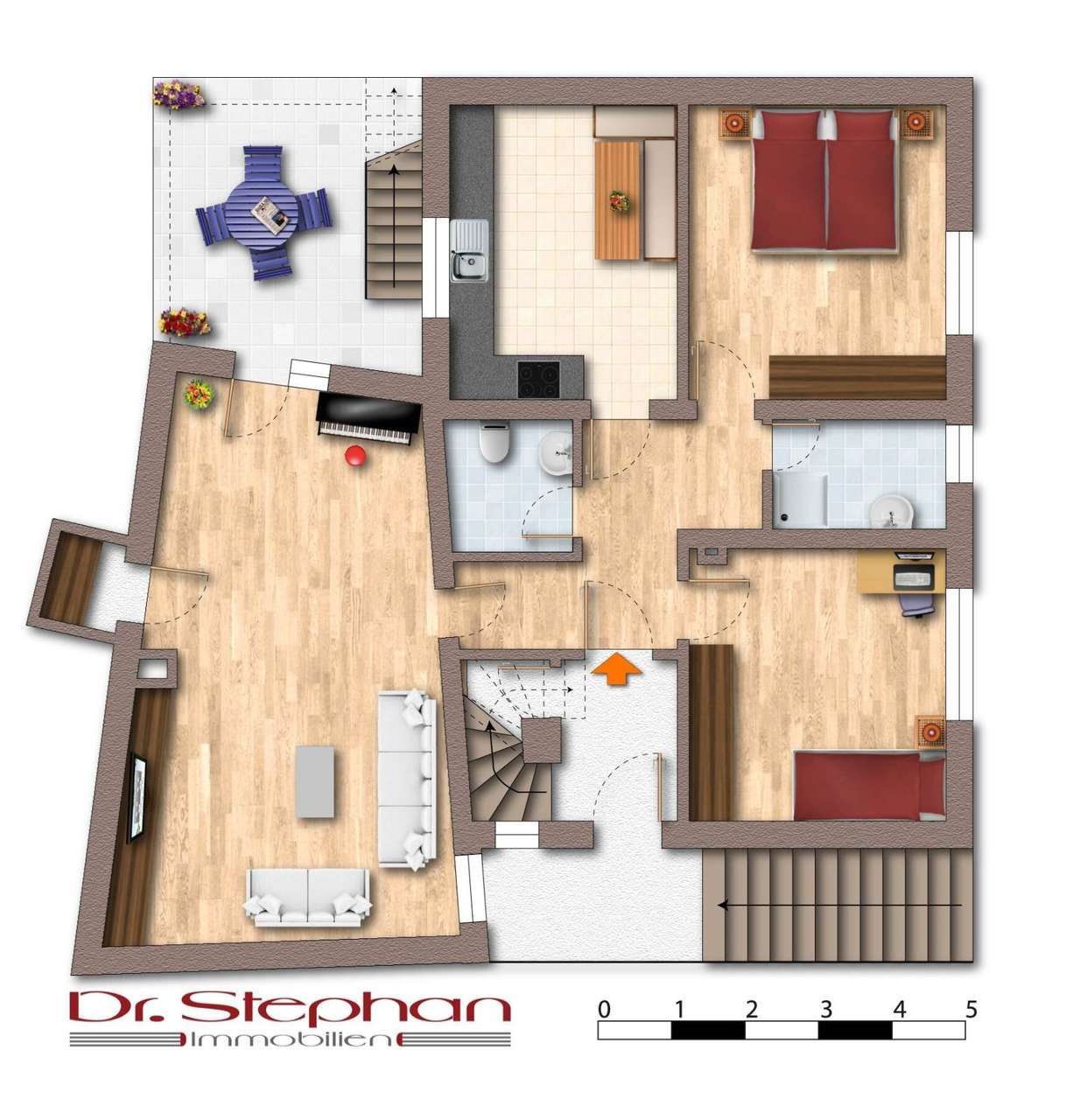 modernisiertes Zweiparteienhaus in Kirschhausen