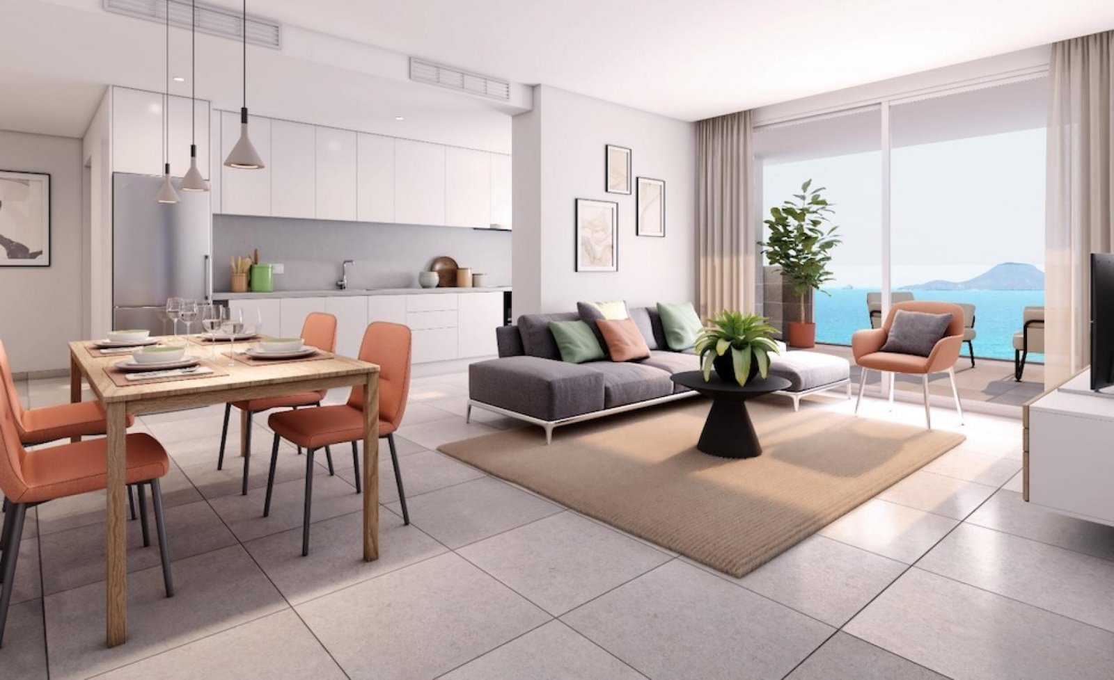 Apartment mit Terrasse und Meerblick in La Manga