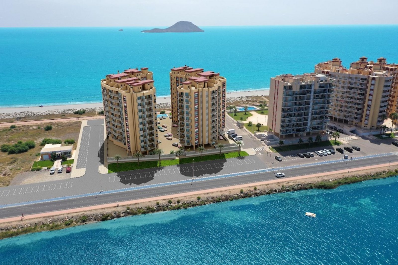 Apartment mit Terrasse und Meerblick in La Manga