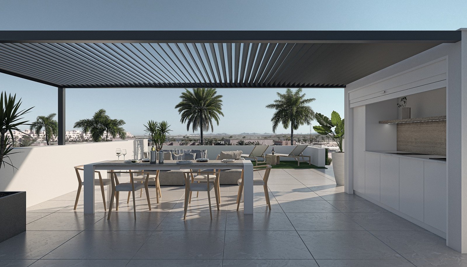 Mediterranes Apartment mit Terrasse und Freizeitkomfort