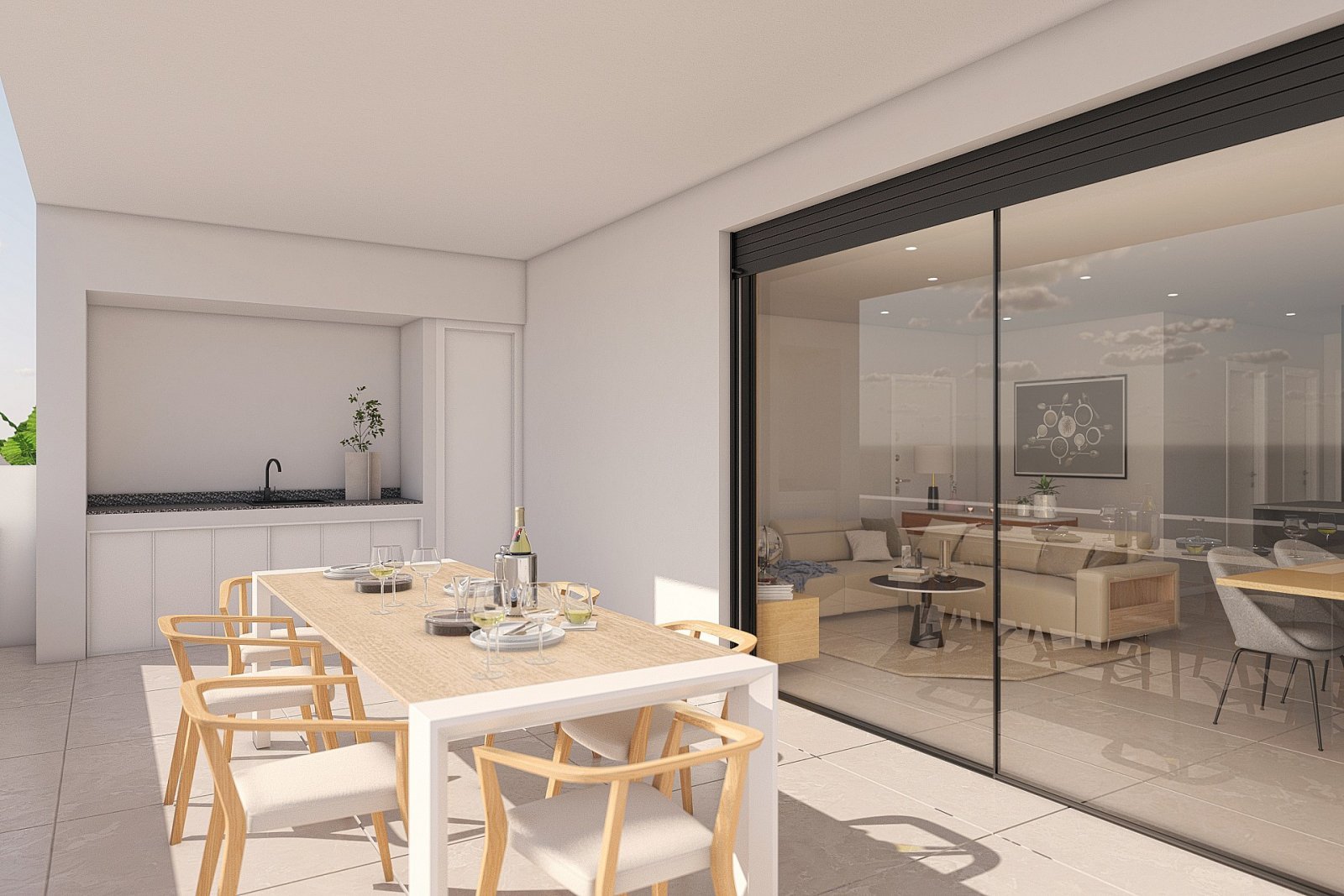 Mediterranes Apartment mit Terrasse und Freizeitkomfort