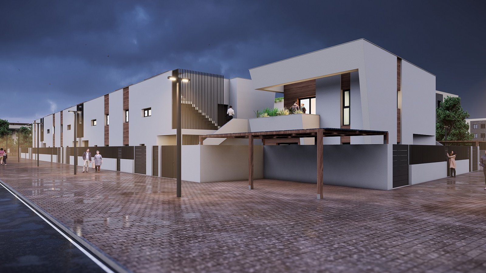 Moderne Golf-Bungalows mit Garten oder Solarium