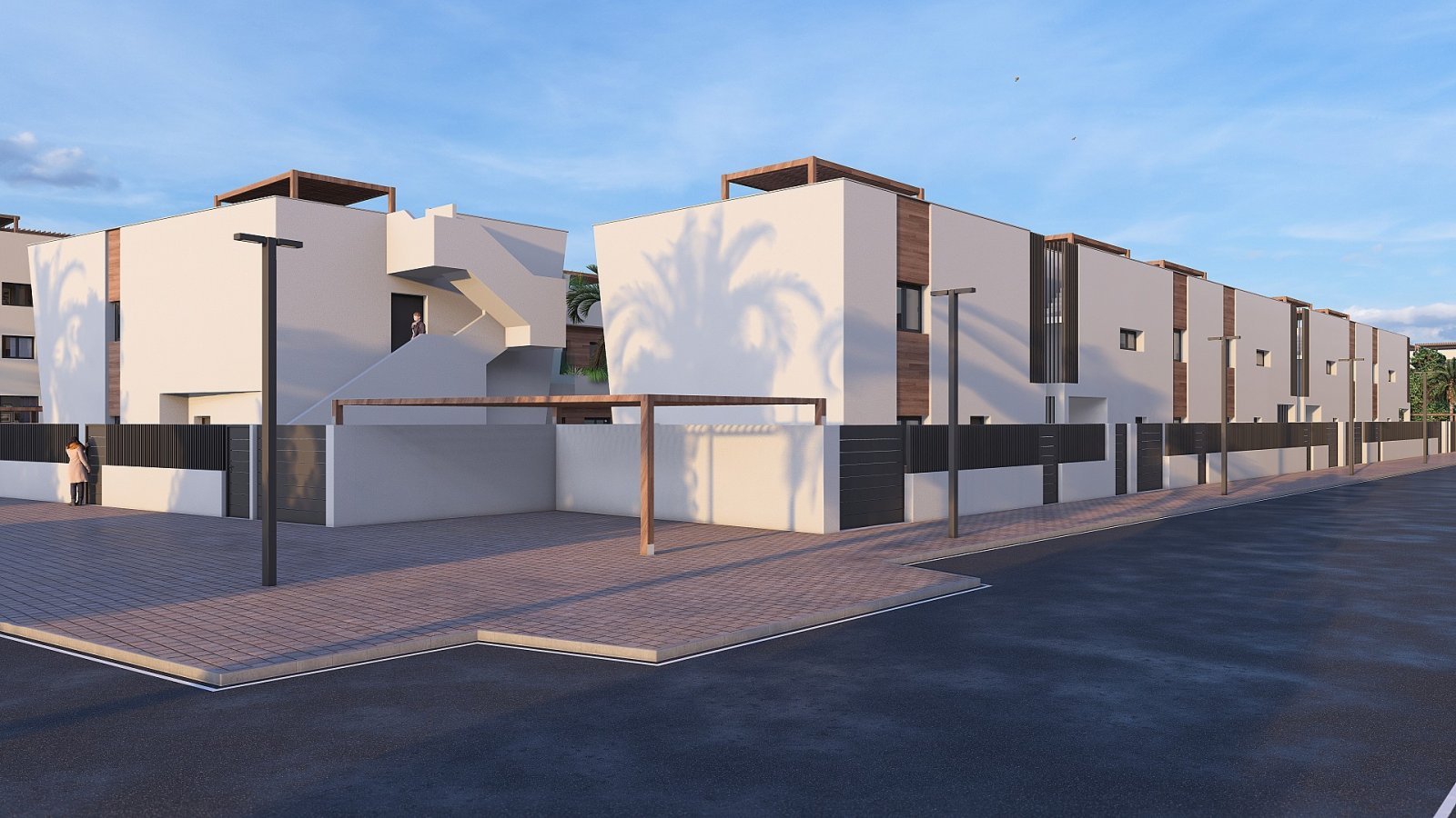 Moderne Golf-Bungalows mit Garten oder Solarium