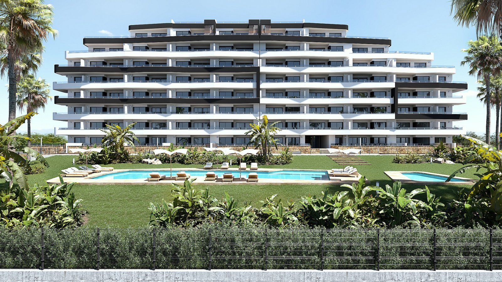 Exklusive Terrassenwohnung mit Pool, 2 Schlafzimmern &amp; Tiefgaragenplatz