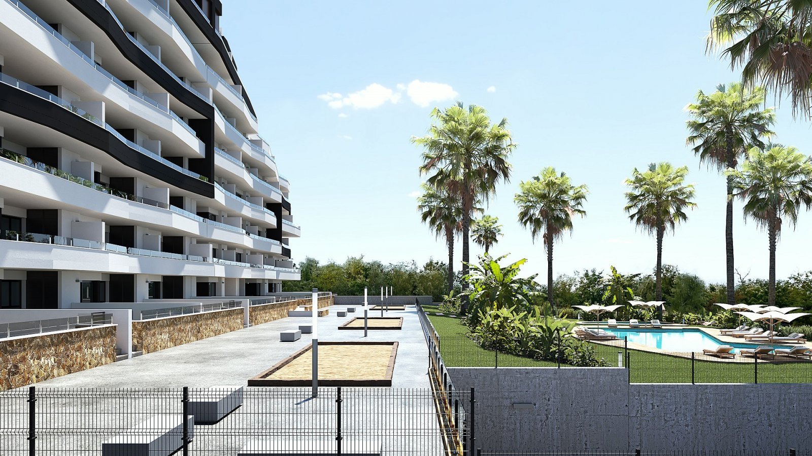 Exklusive Terrassenwohnung mit Pool, 2 Schlafzimmern &amp; Tiefgaragenplatz