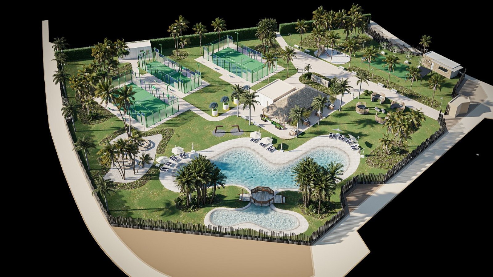 Gartenapartment mit 3 Schlafzimmern &amp; Pool
