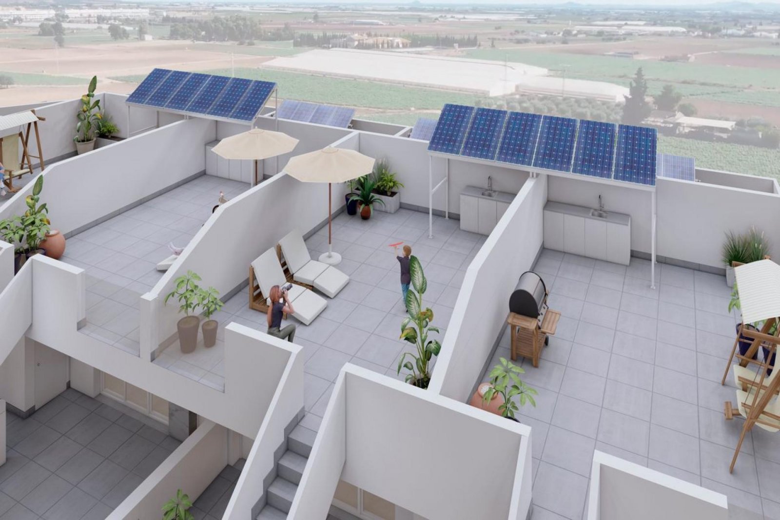 Gartenapartment mit 3 Schlafzimmern &amp; Pool