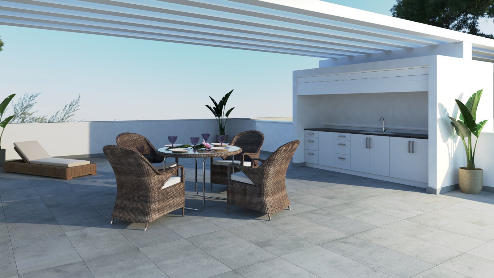 Schönes Penthouse mit Gemeinschaftspool in Strandnähe
