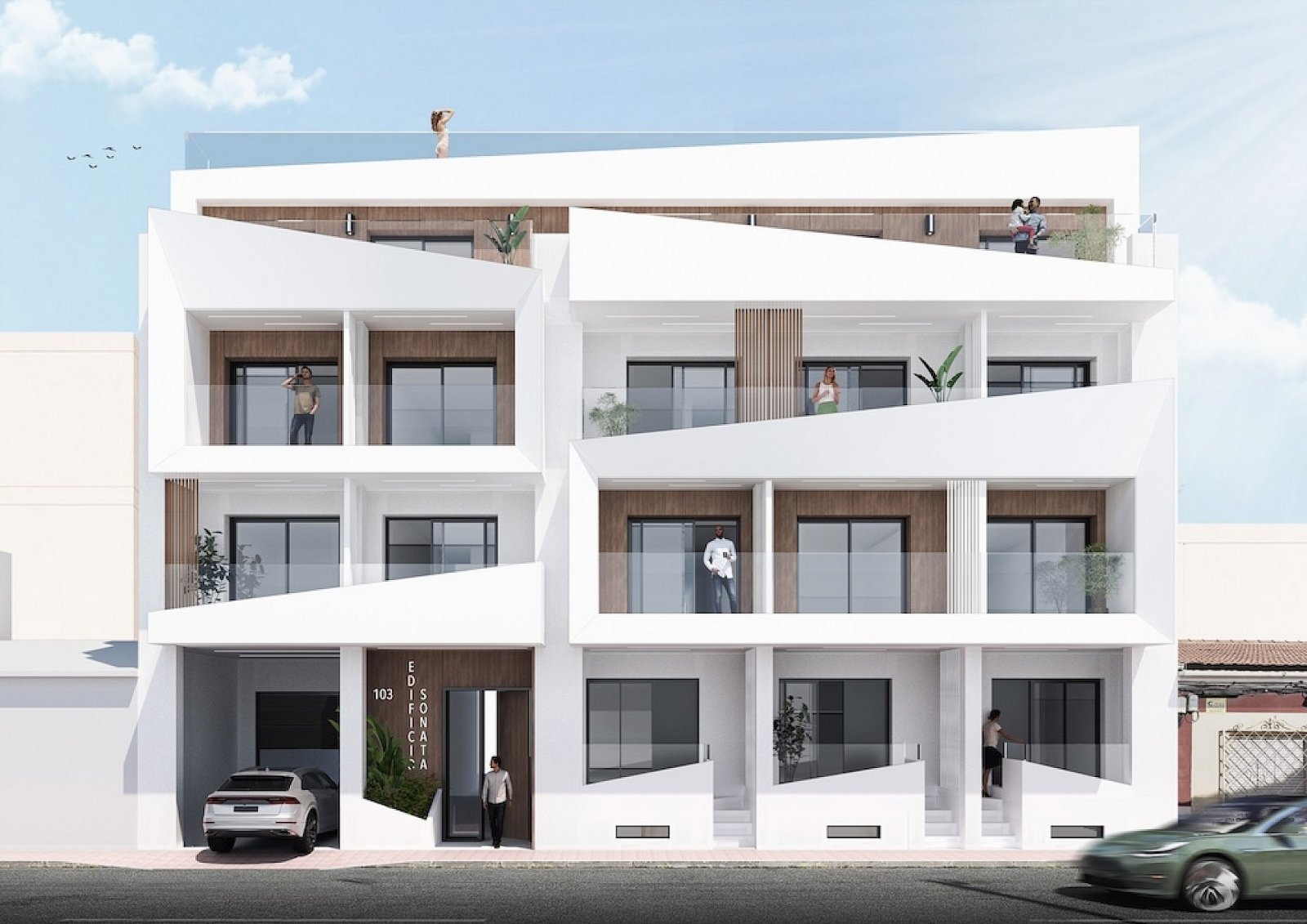 Torrevieja: Stilvolles Apartment mit Gemeinschaftspool und Terrasse 