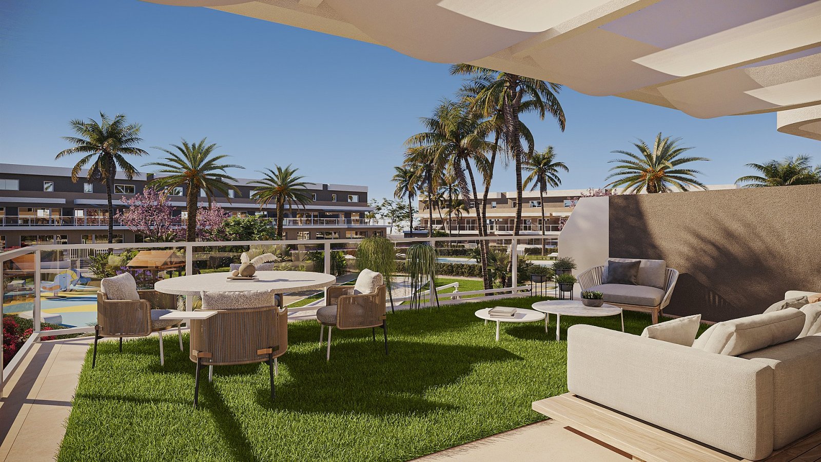 Exklusives 3-Zimmer-Apartment mit Garten & Pool