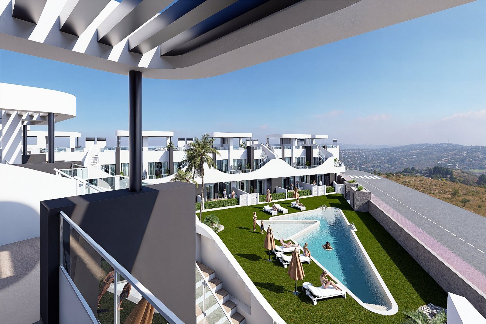 San Fulgencio: Moderne Gartenwohnung mit Pool & Parkplatz 