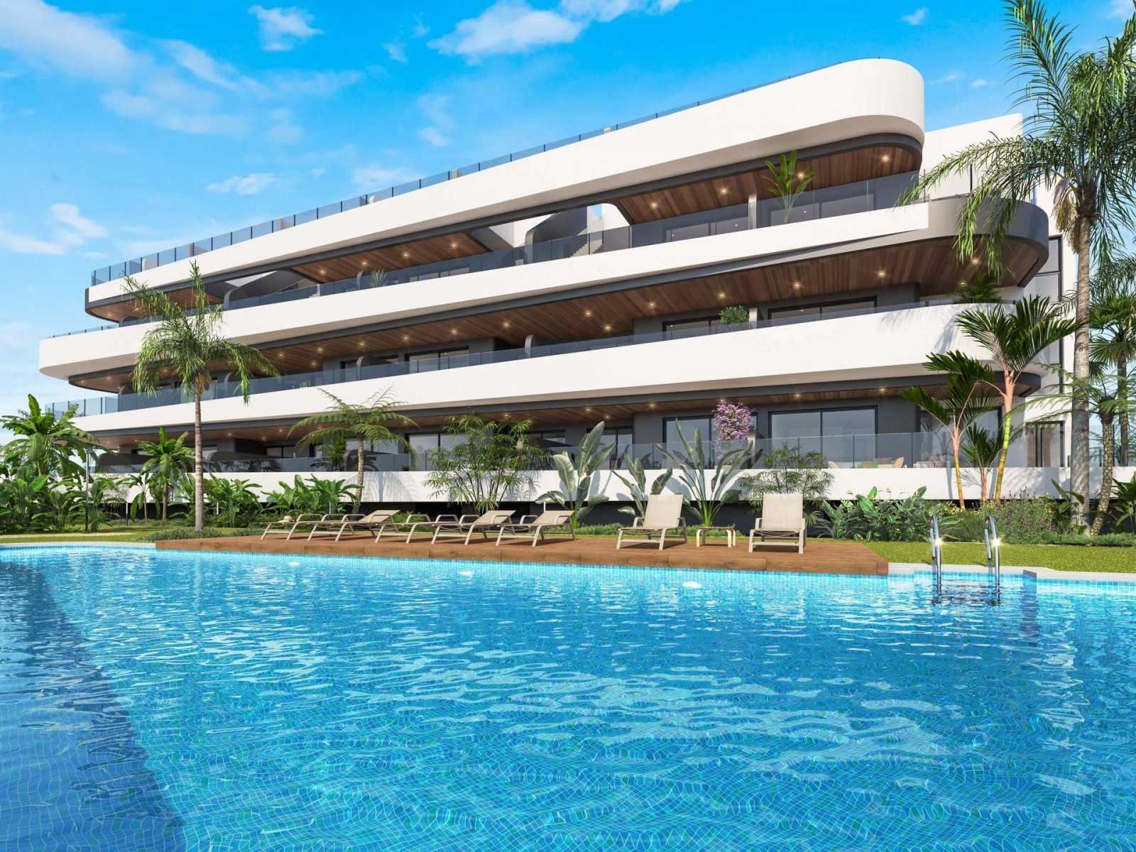 Los Alcázares: Luxuriöses Apartment am Golfplatz in Meeresnähe 