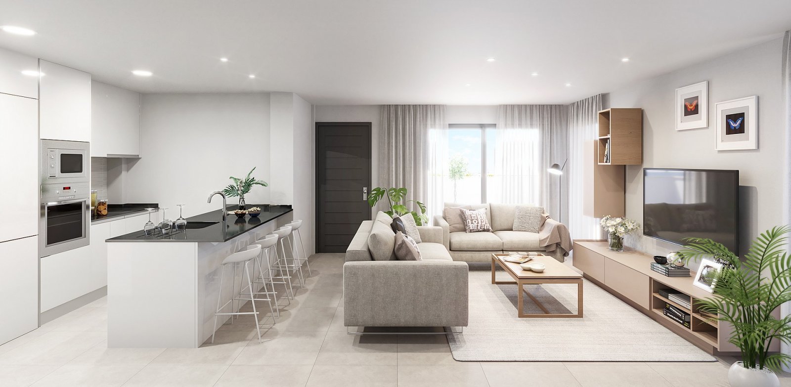 Exklusives Apartment mit Garten und Parkplatz