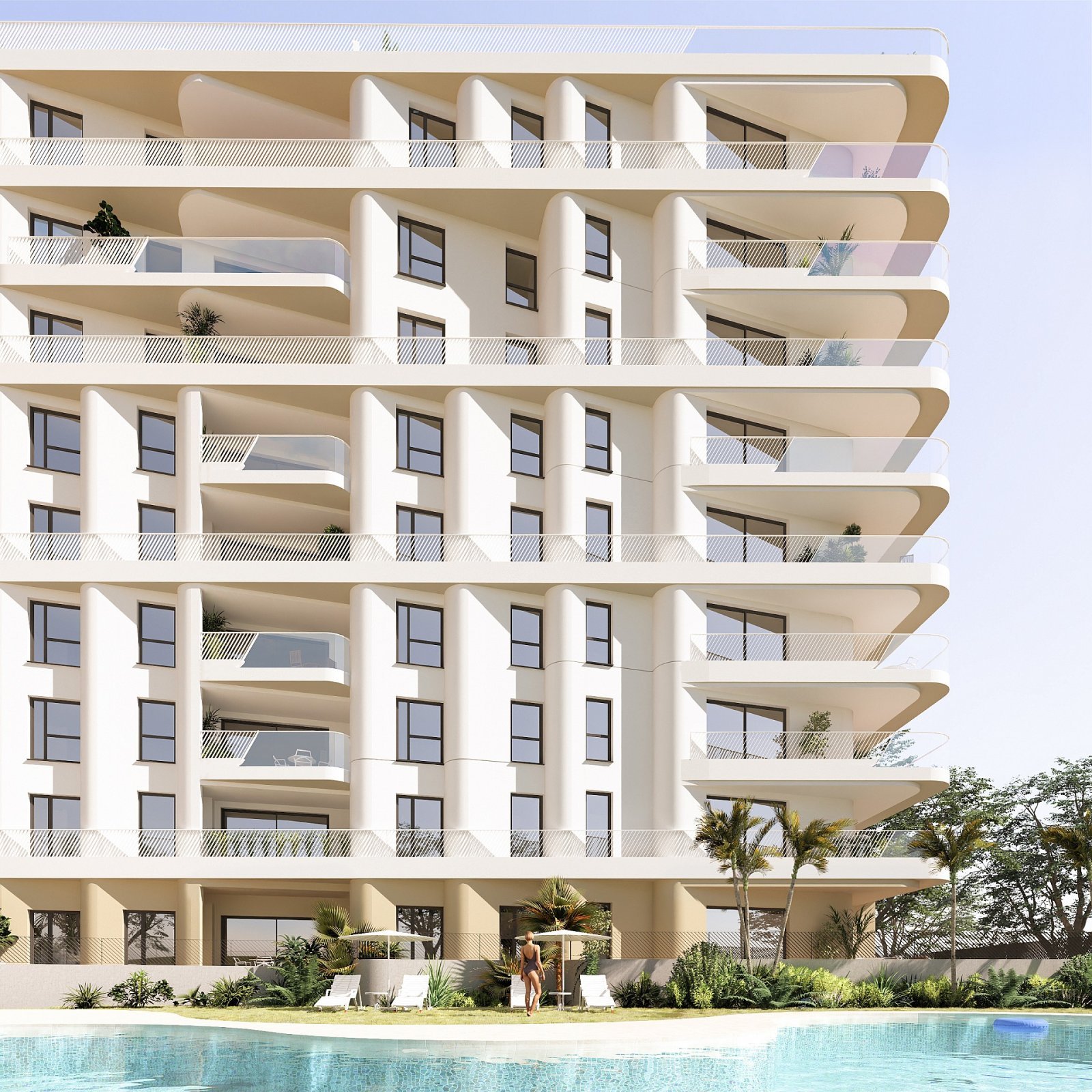Stilvolles Apartment mit Innen- und Außenpool