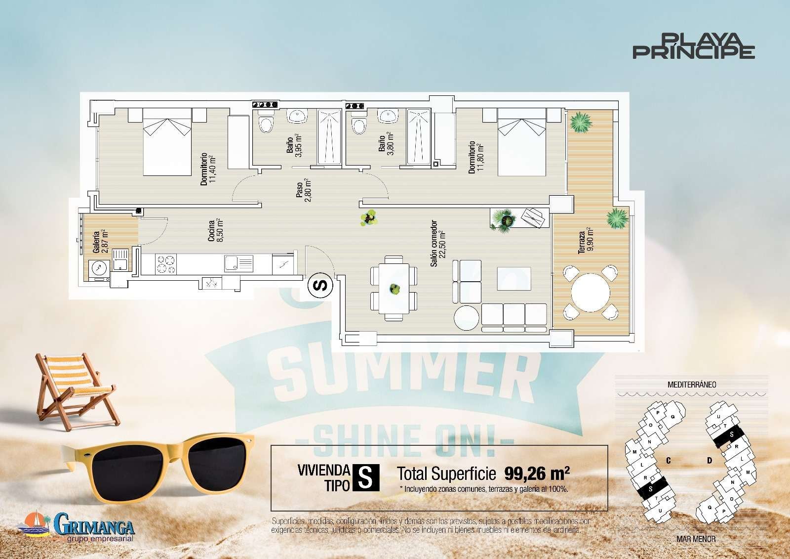 Apartment direkt am Meer auf La Manga