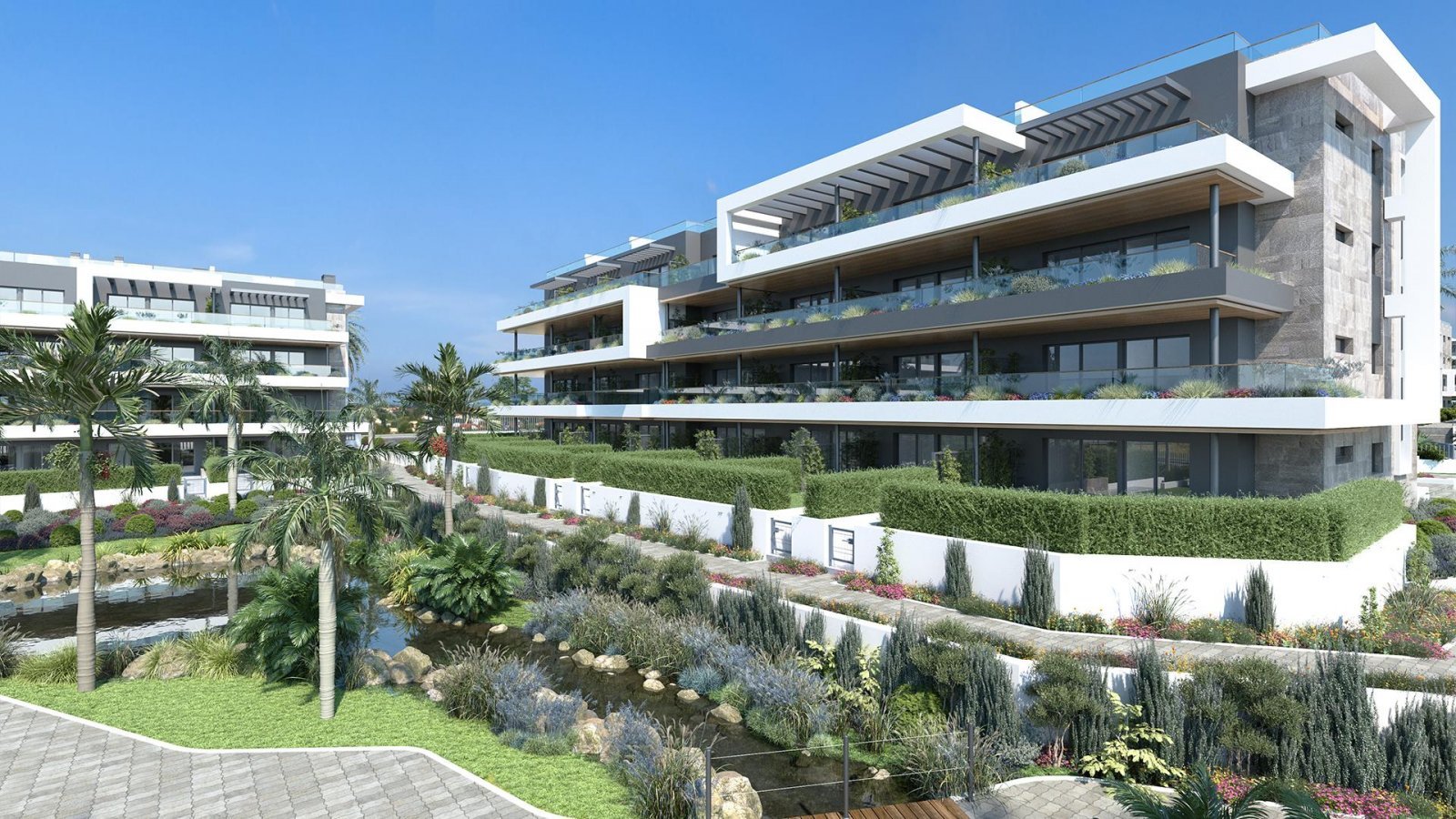 Torrevieja: Stylishes Apartment mit Solarium und Gemeinschaftspool 