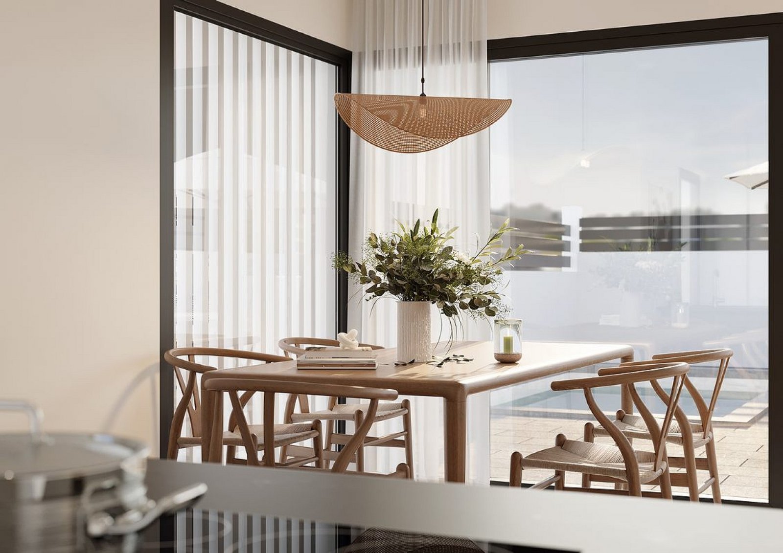 Elegantes Gartenapartment mit beheiztem Pool und Privatparkplatz