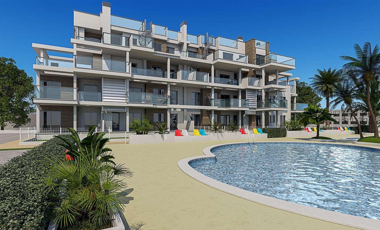 Schönes Apartment mit Pool in Meeresnähe