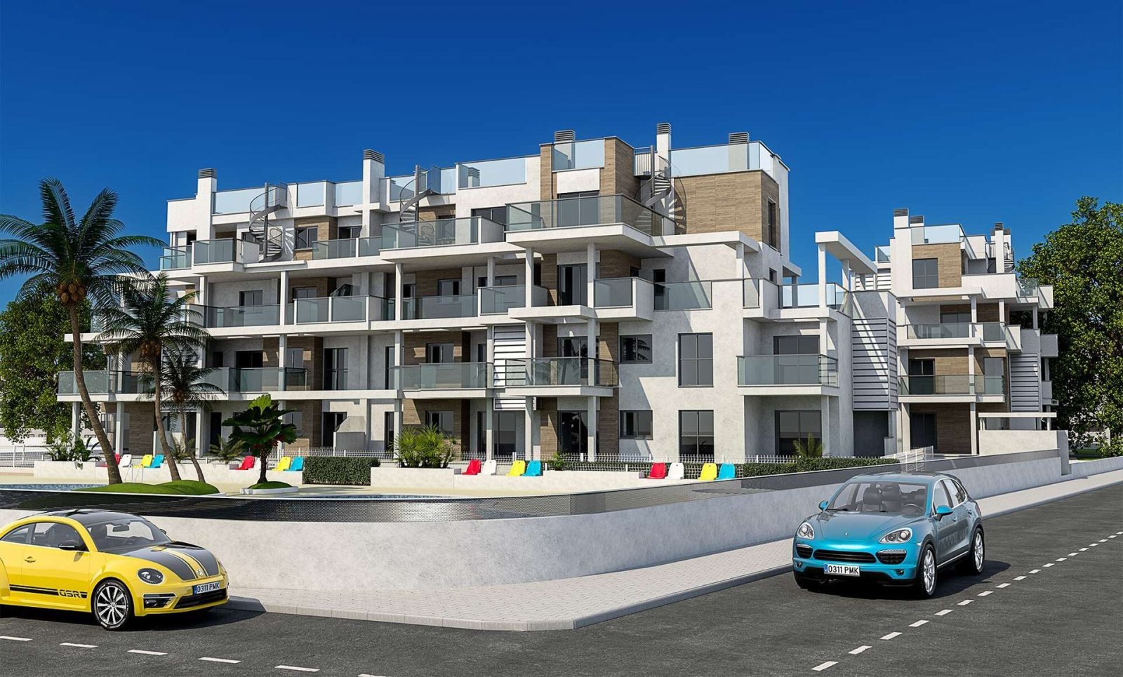 Schönes Apartment mit Pool in Meeresnähe