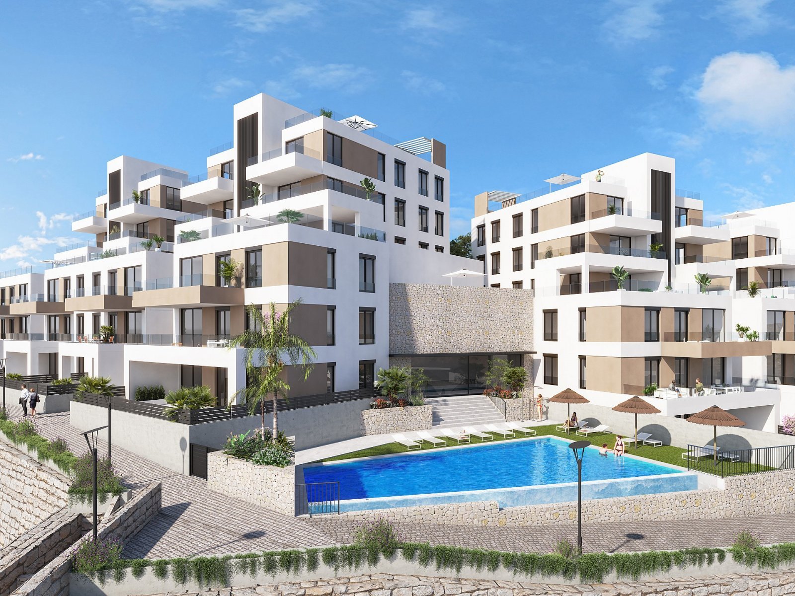 Hochwertiges Apartment mit Garten, Pool und Tiefgarage