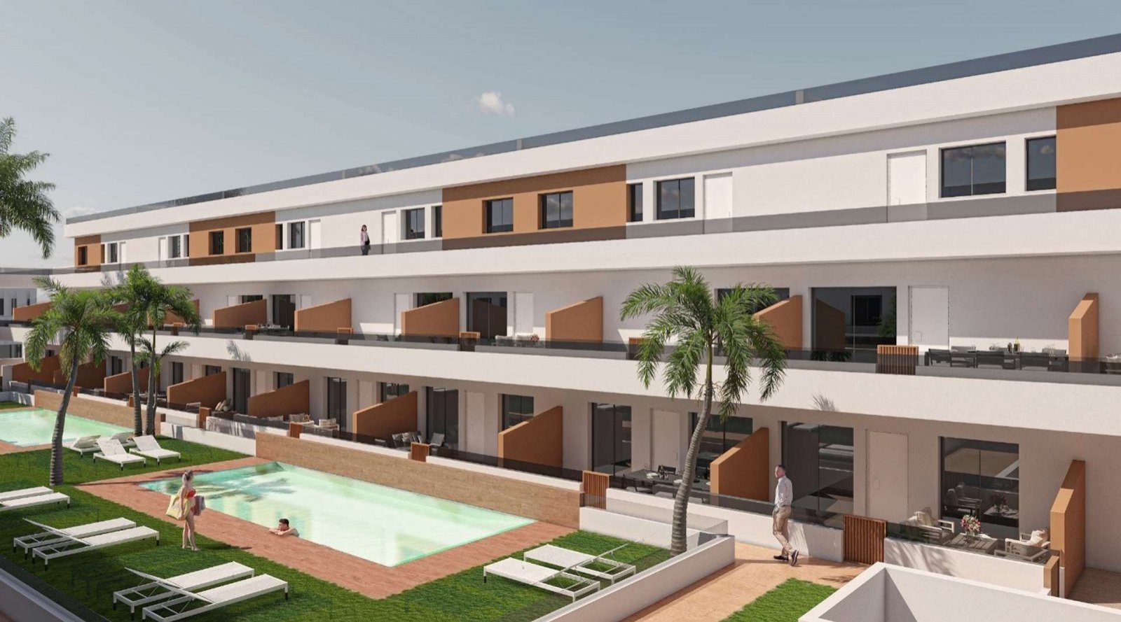 Schönes Penthouse mit Gemeinschaftspool in Meeresnähe