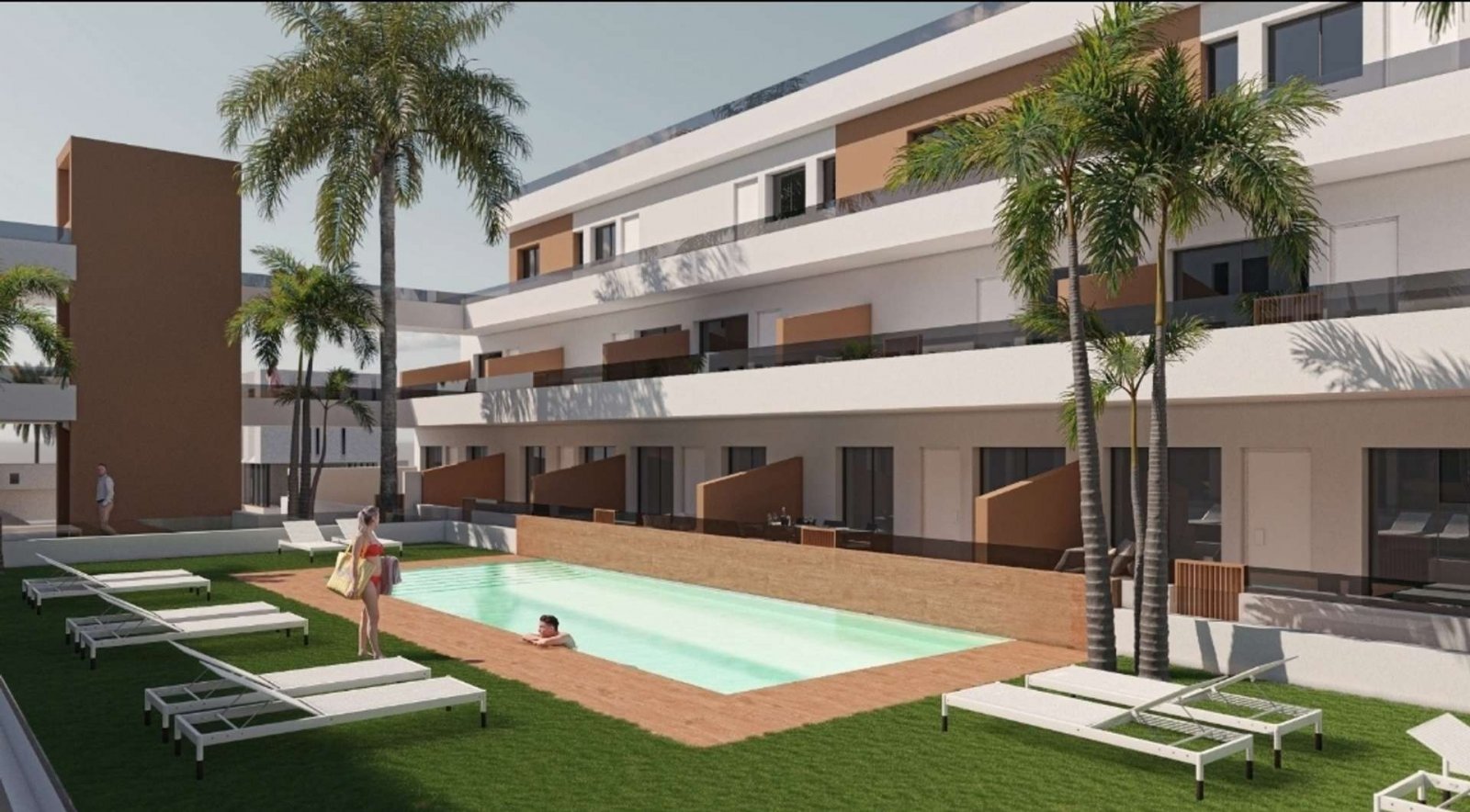 Schönes Penthouse mit Gemeinschaftspool in Meeresnähe