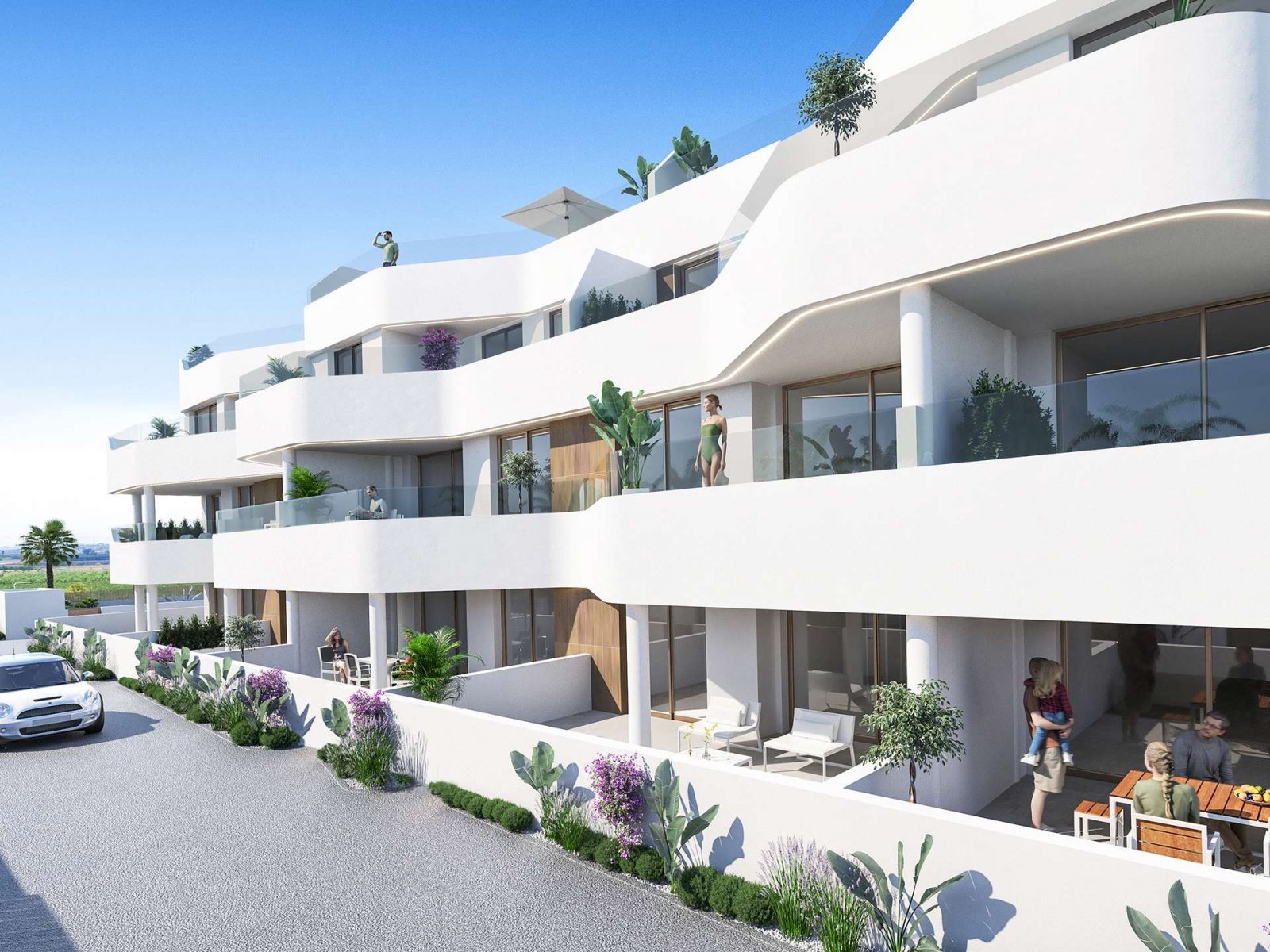 Apartment mit Blick auf das Meer und den Golfplatz La Serena