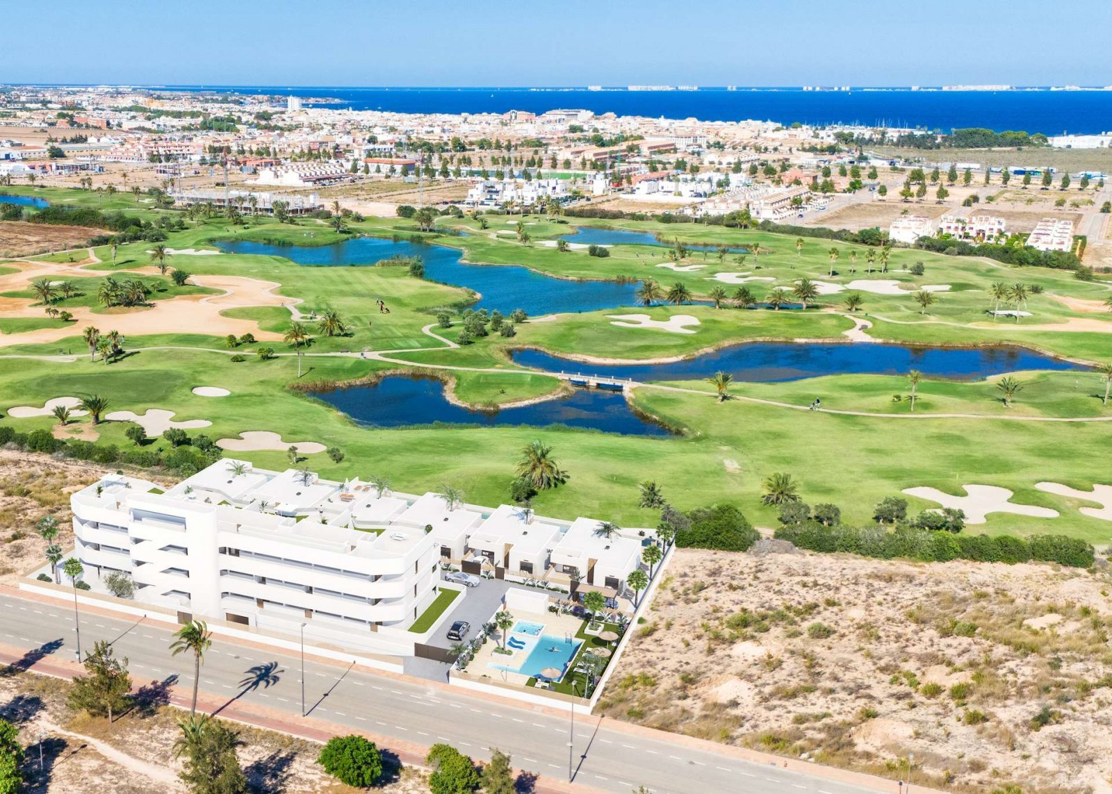 Apartment mit Blick auf das Meer und den Golfplatz La Serena