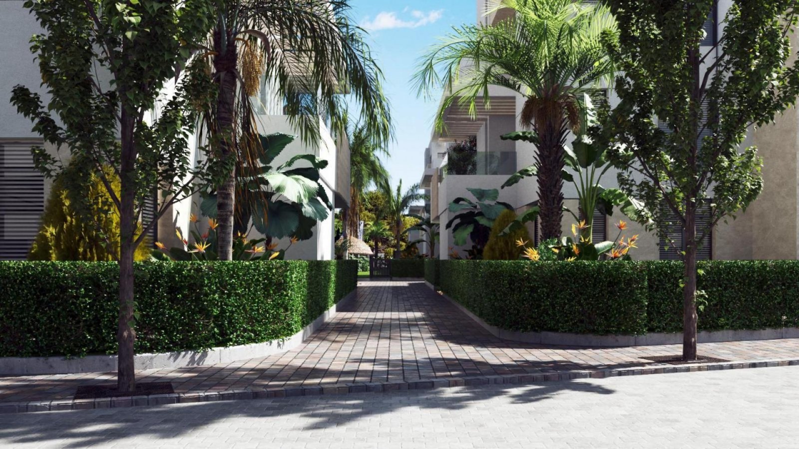 Exklusive Wohnanlage mit Pools und Naturstrand