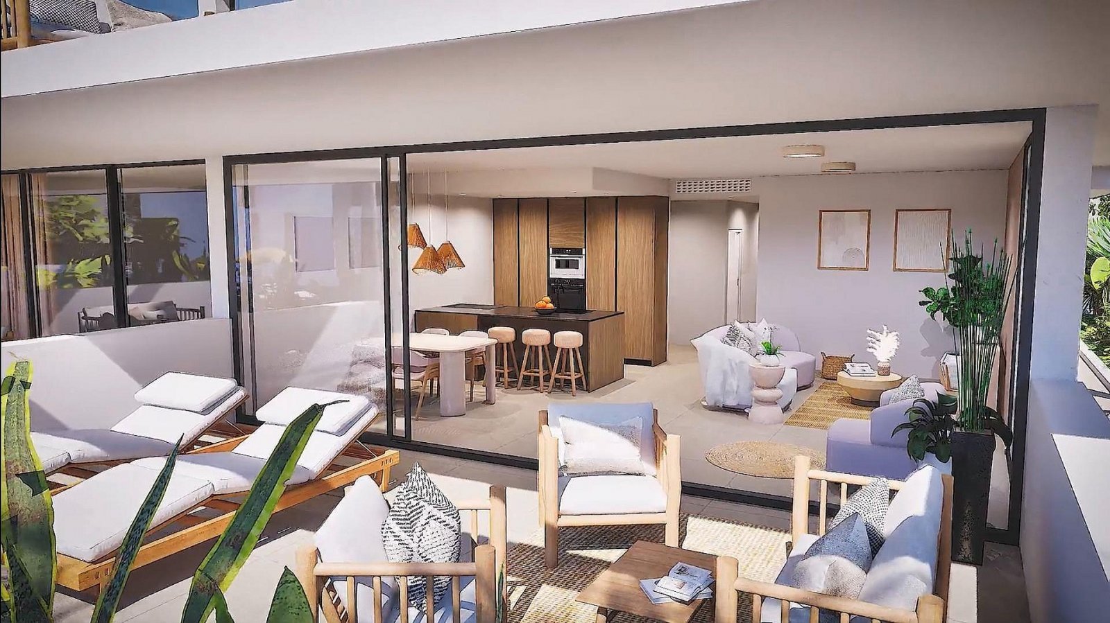 Modernes 2-Zimmer-Apartment mit Garten, Pool &amp; Tiefgarage