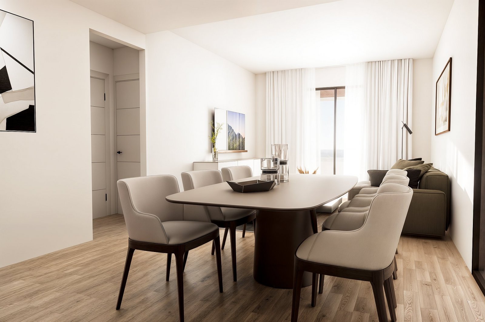 Modernes Apartment mit Terrasse und Pool