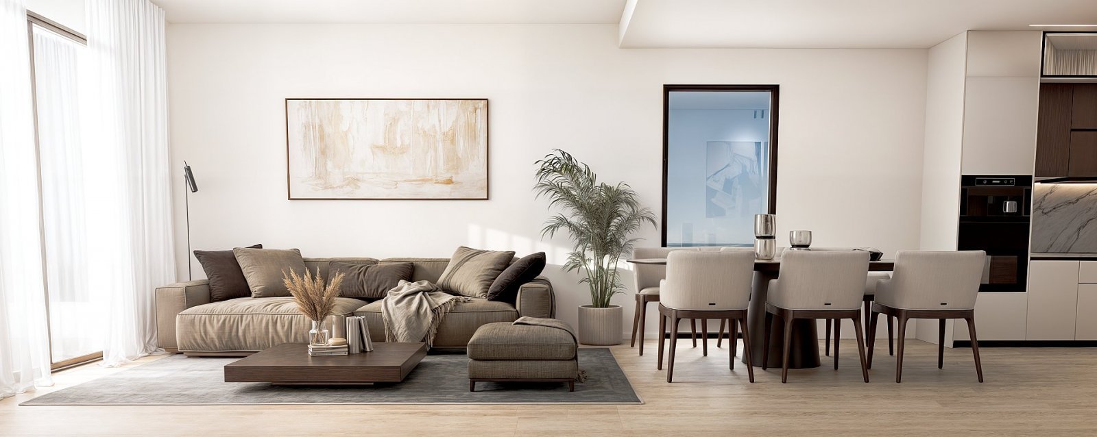 Modernes Apartment mit Terrasse und Pool