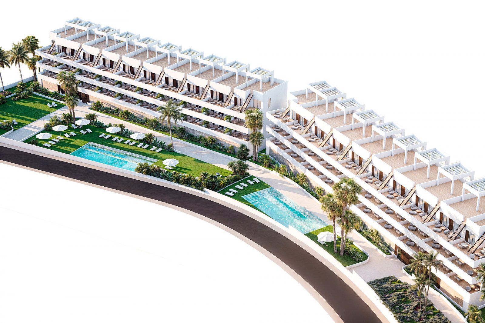 Modernes Apartment mit Terrasse und Pool