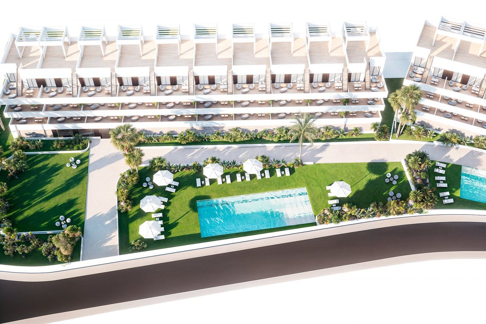 Modernes Apartment mit Terrasse und Pool