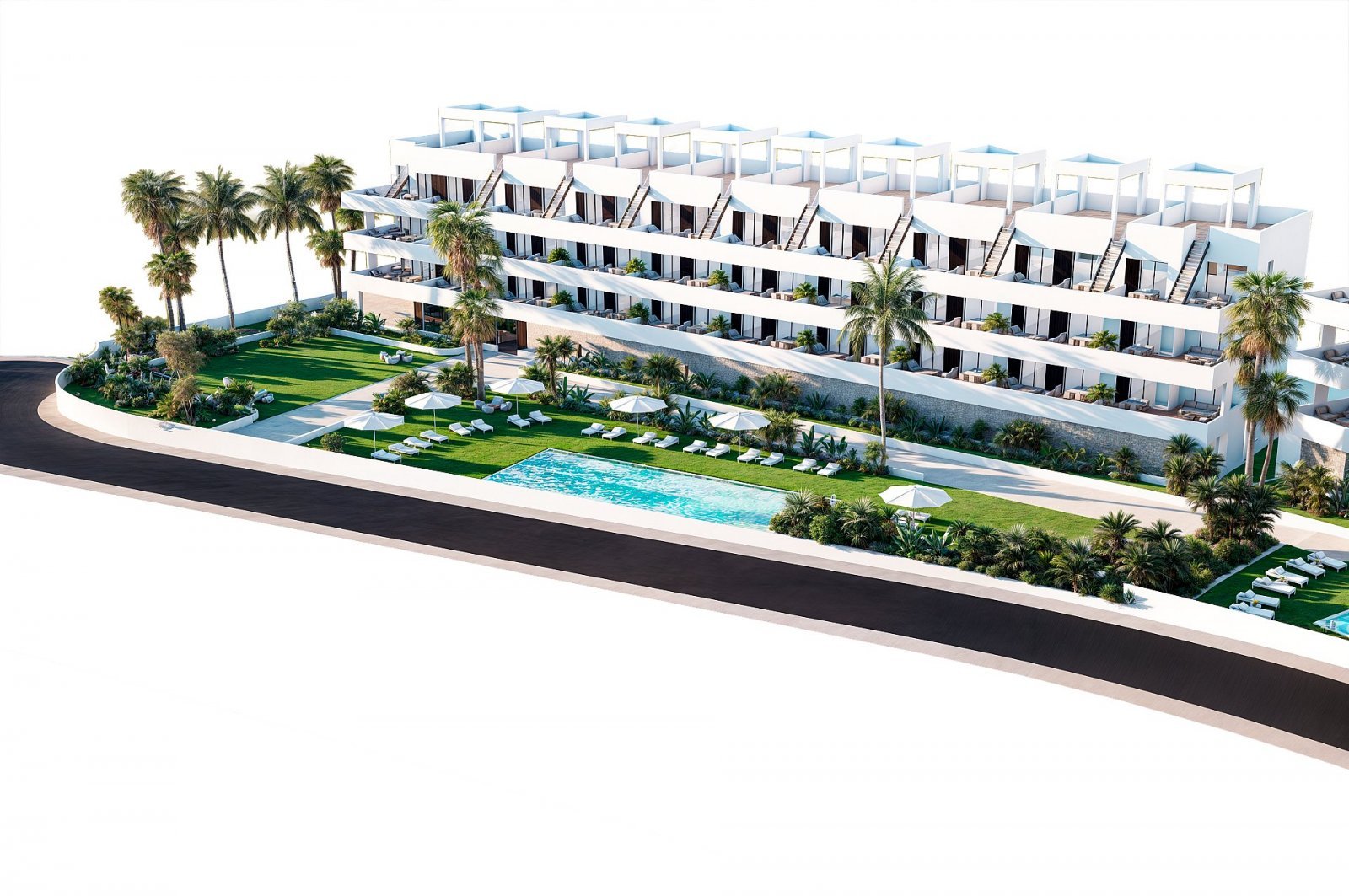 Modernes Apartment mit Terrasse und Pool