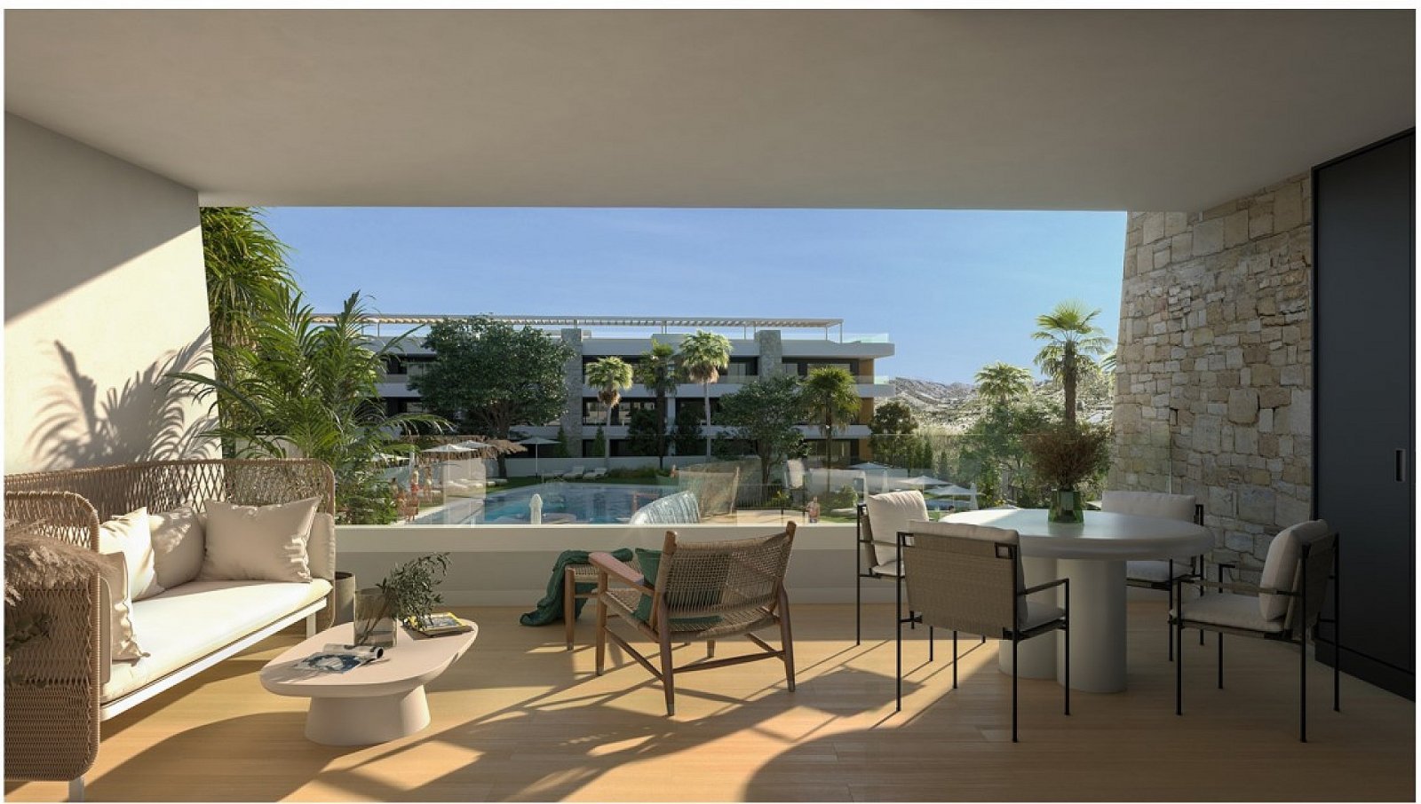 Stylishes Apartment mit Terrasse und Wellness