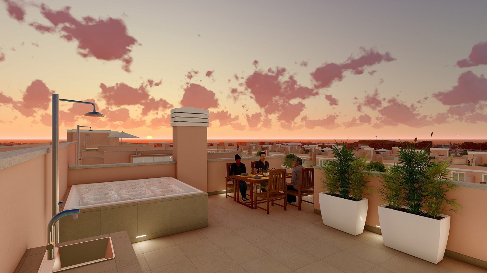 Pilar de la Horadada: Wohnoase mit Solarium, Pool & Tiefgarage 