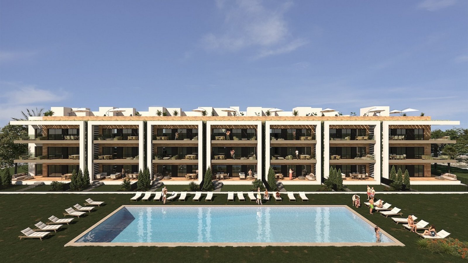Exklusive Wohnung mit Pool und Tiefgarage
