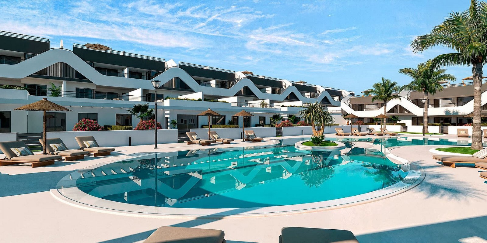 Moderne Wohnung mit Solarium und mediterranem Lebensgefühl