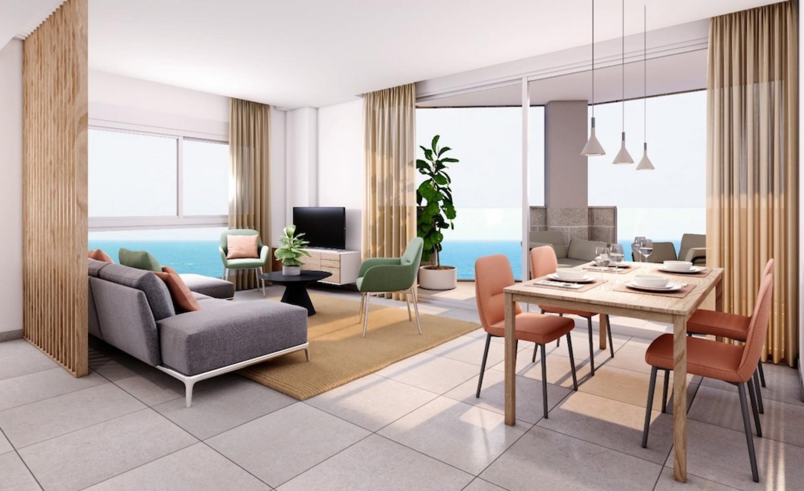 Strandnahes Apartment mit 360°-Panoramablick