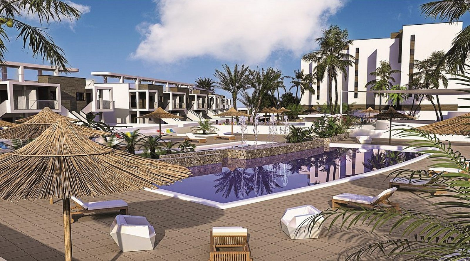 Stylishe Apartments mit 2 Schlafzimmern, Dachterrasse und Gemeinschaftspool