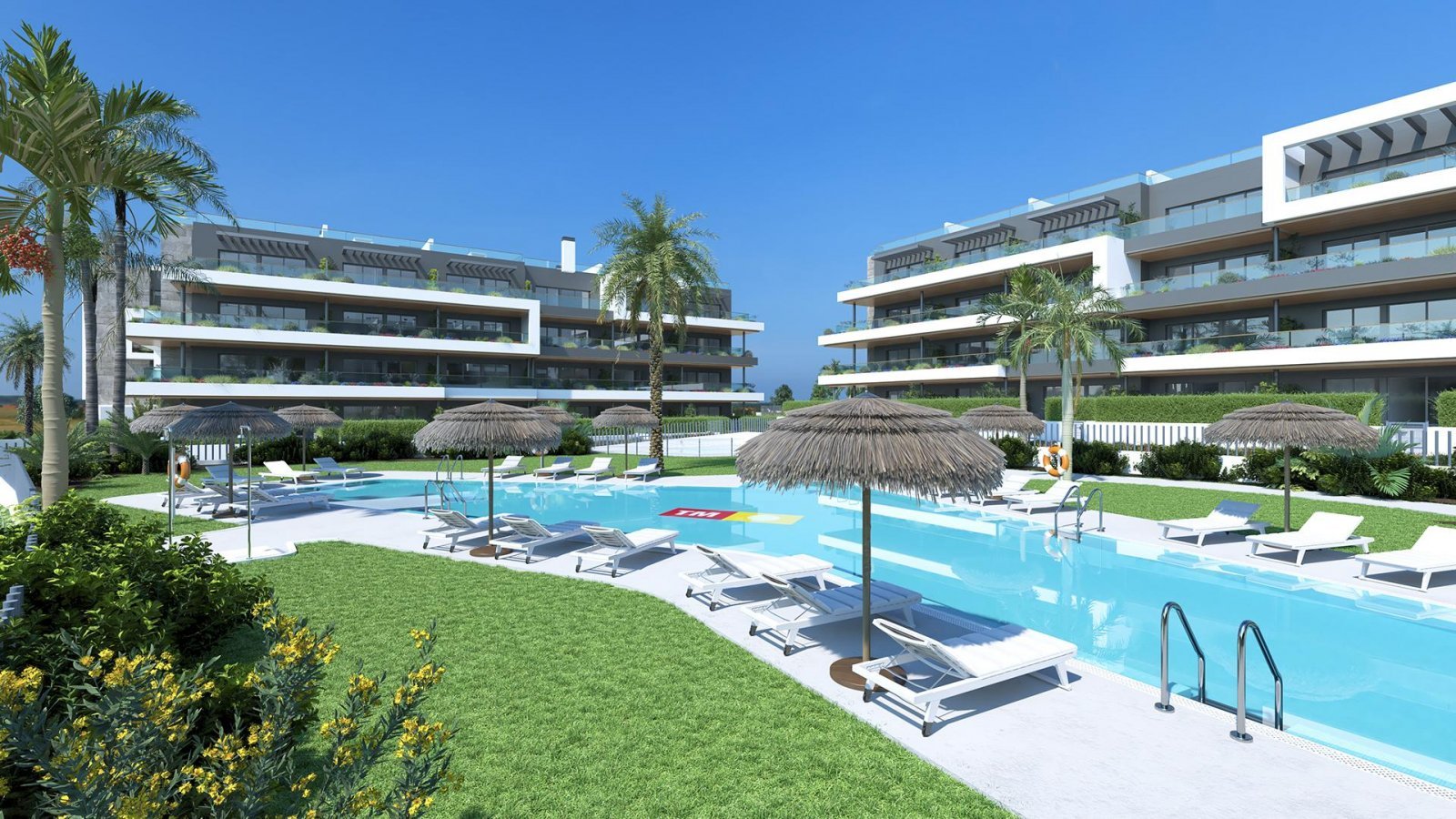 Sonnenwohnen: Apartment mit Solarium &amp; Poolkomfort