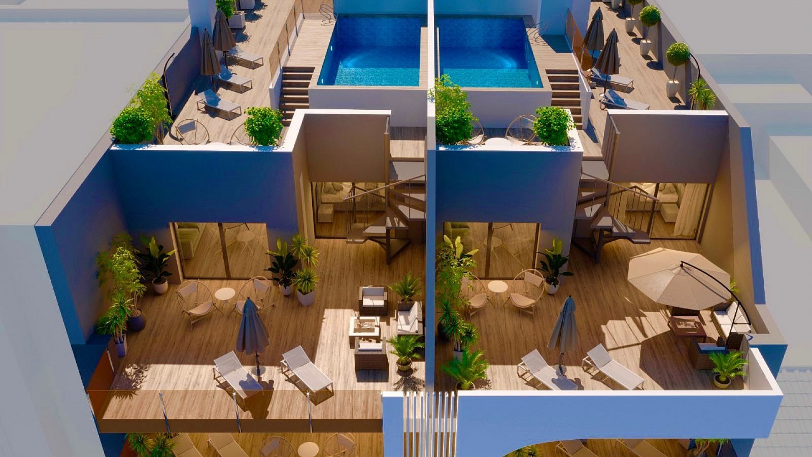 Exklusives Apartment mit 3 Schlafzimmern, Terrasse und Pool