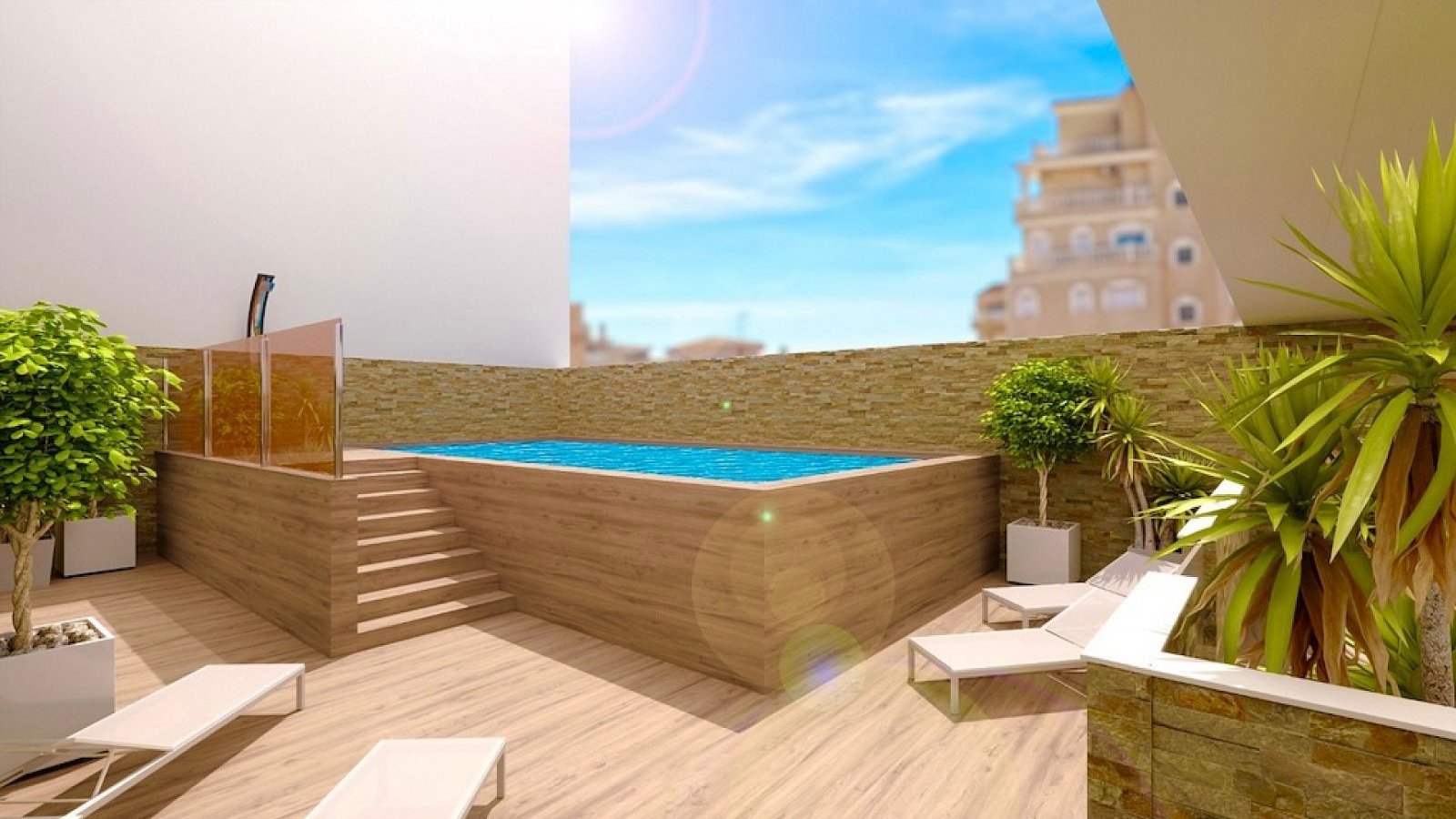 Exklusives Apartment mit 3 Schlafzimmern, Terrasse und Pool