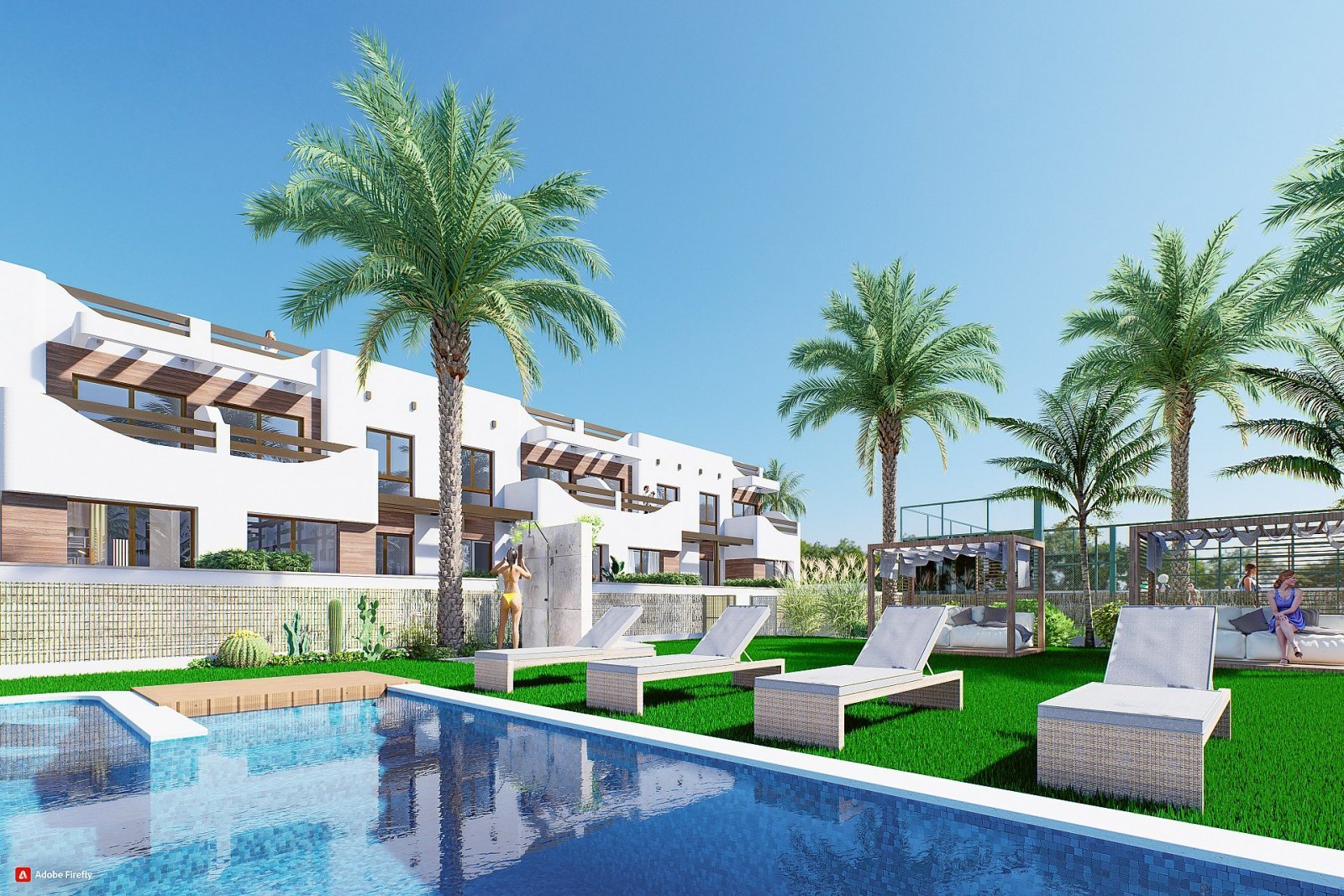 Neubau-Penthouse mit Solarium nahe dem Meer